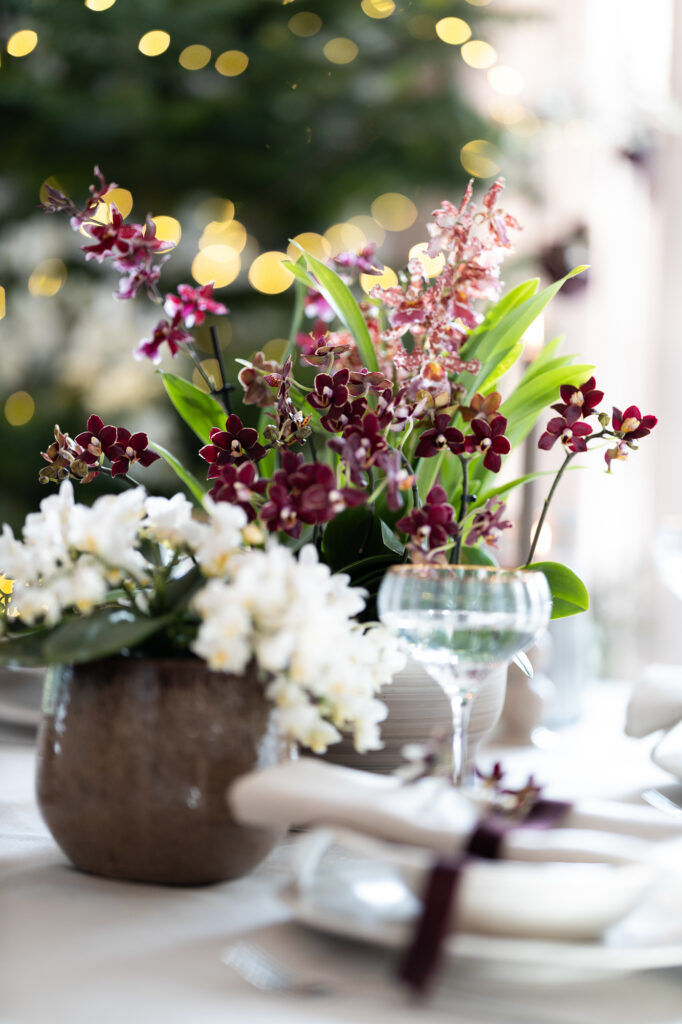 Christmas decorations in this season's trend colour: burgundy